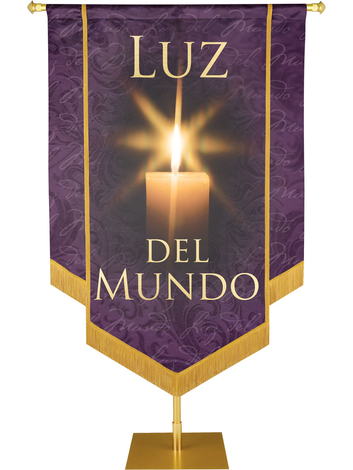 Luz Del Mundo Embellished Banner - Handcrafted Banners - PraiseBanners