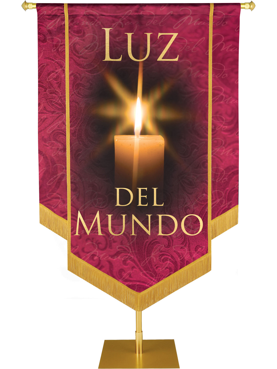 Luz Del Mundo Embellished Banner - Handcrafted Banners - PraiseBanners