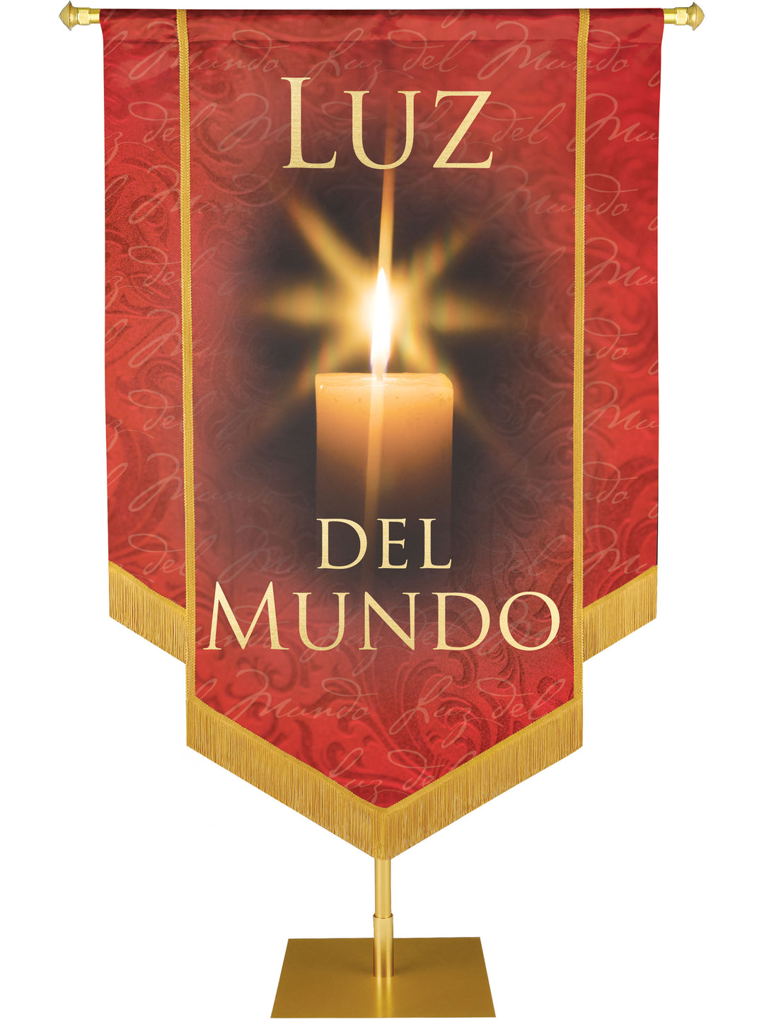 Luz Del Mundo Embellished Banner - Handcrafted Banners - PraiseBanners