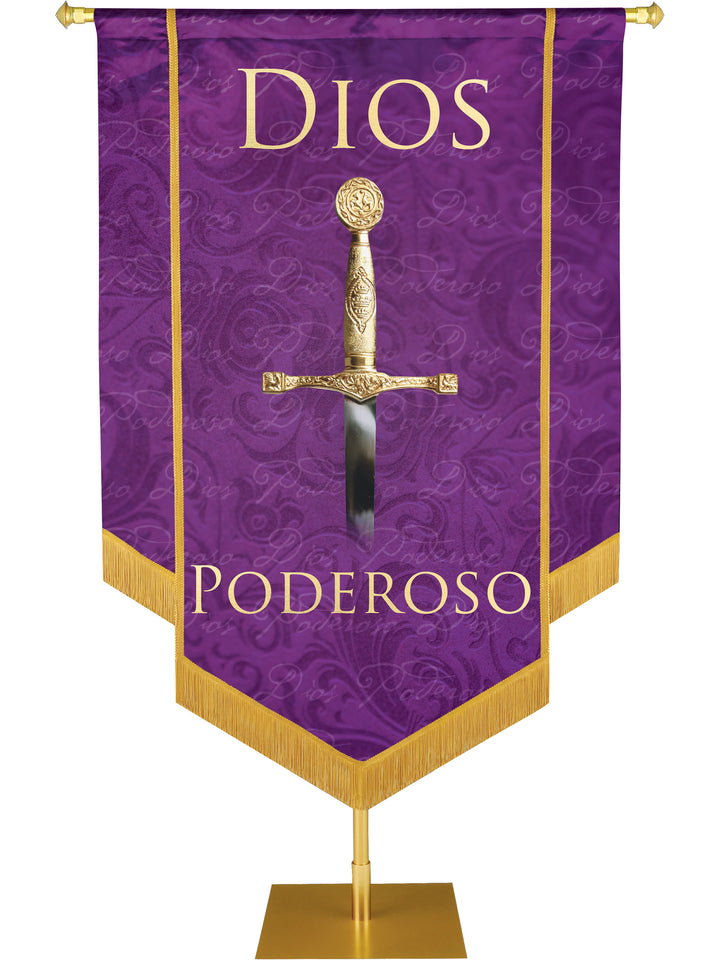 Dios Poderoso Embellished Banner - Handcrafted Banners - PraiseBanners