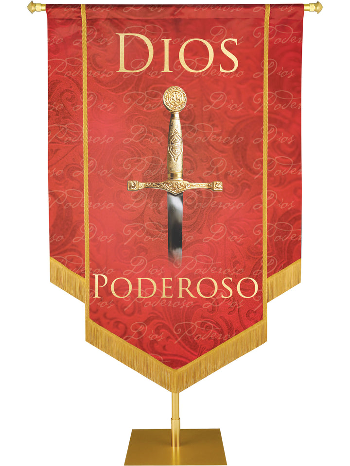 Dios Poderoso Embellished Banner - Handcrafted Banners - PraiseBanners