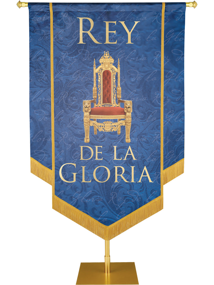 Rey De Gloria Embellished Banner - Handcrafted Banners - PraiseBanners