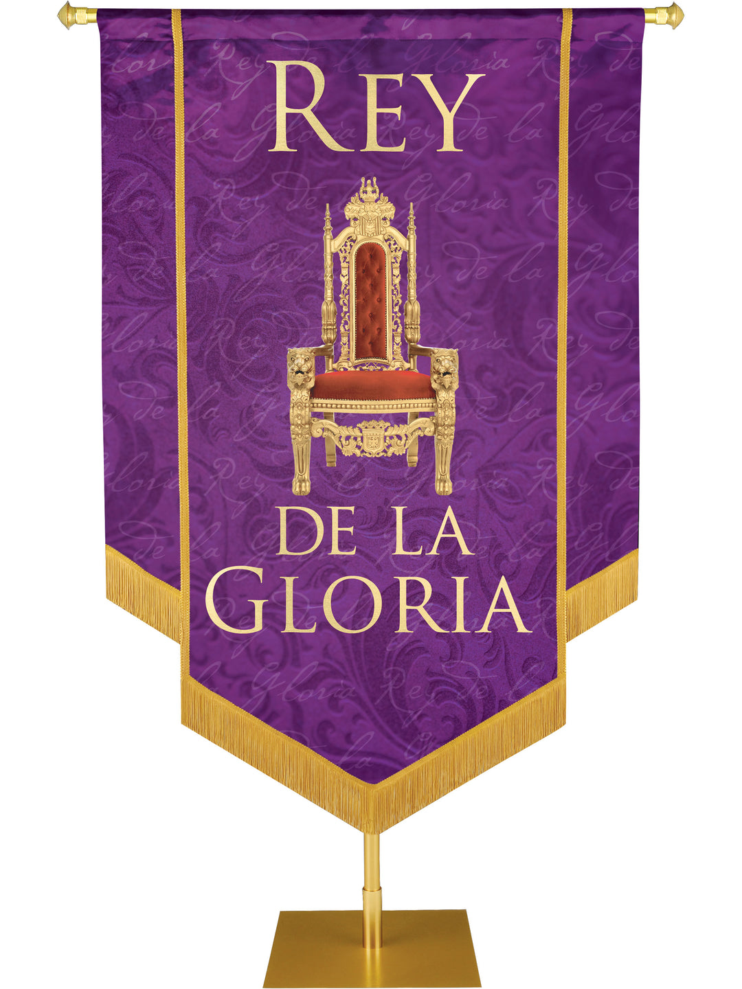 Rey De Gloria Embellished Banner - Handcrafted Banners - PraiseBanners