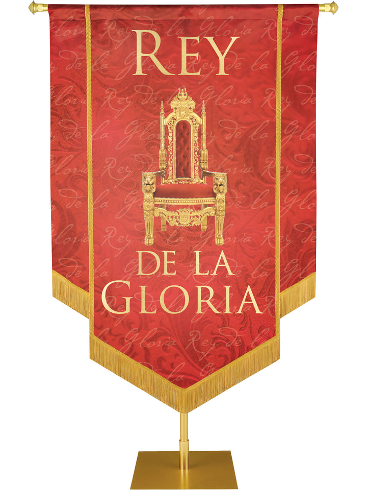 Rey De Gloria Embellished Banner - Handcrafted Banners - PraiseBanners