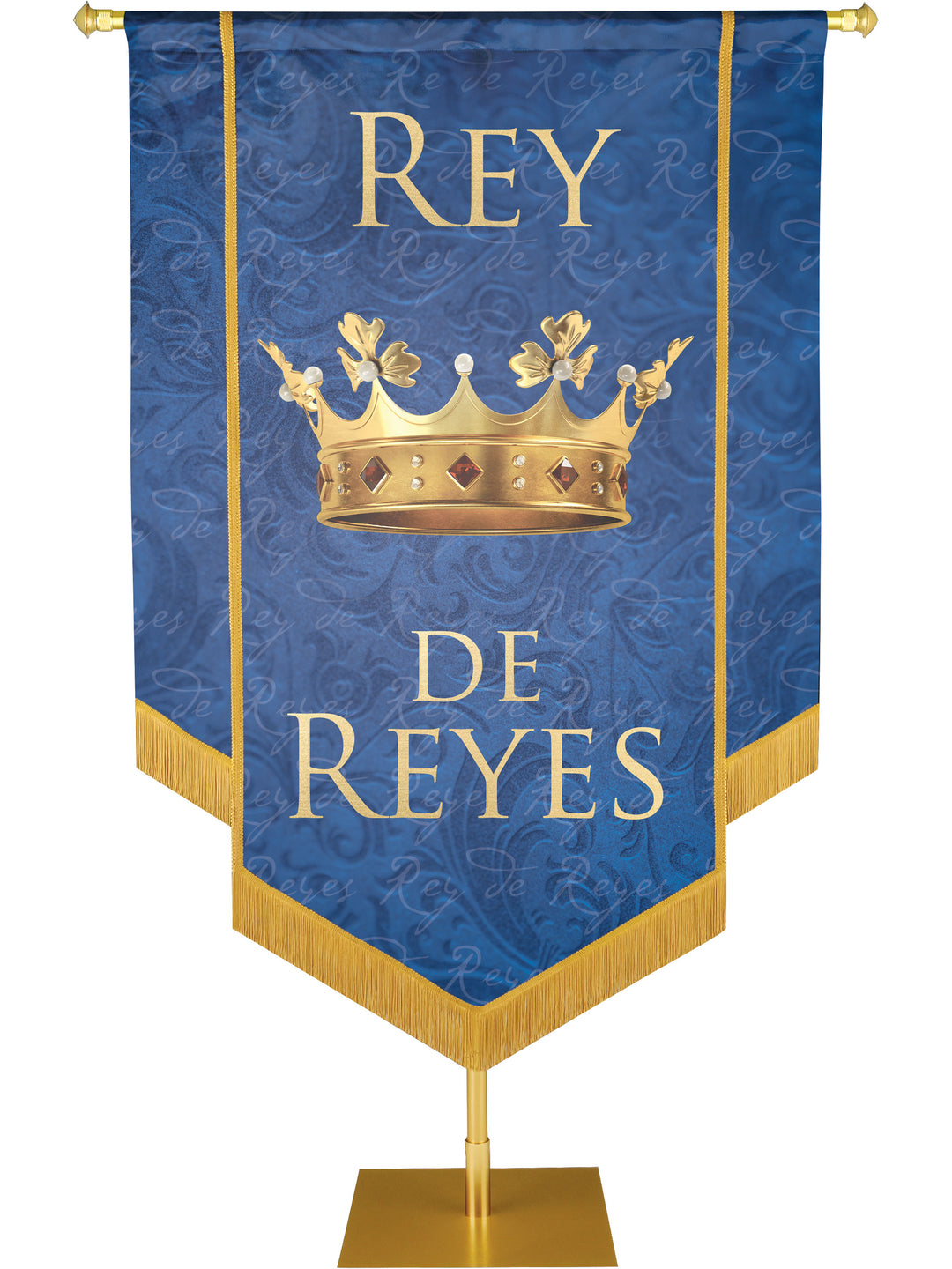 Rey De Reyes Embellished Banner - Handcrafted Banners - PraiseBanners