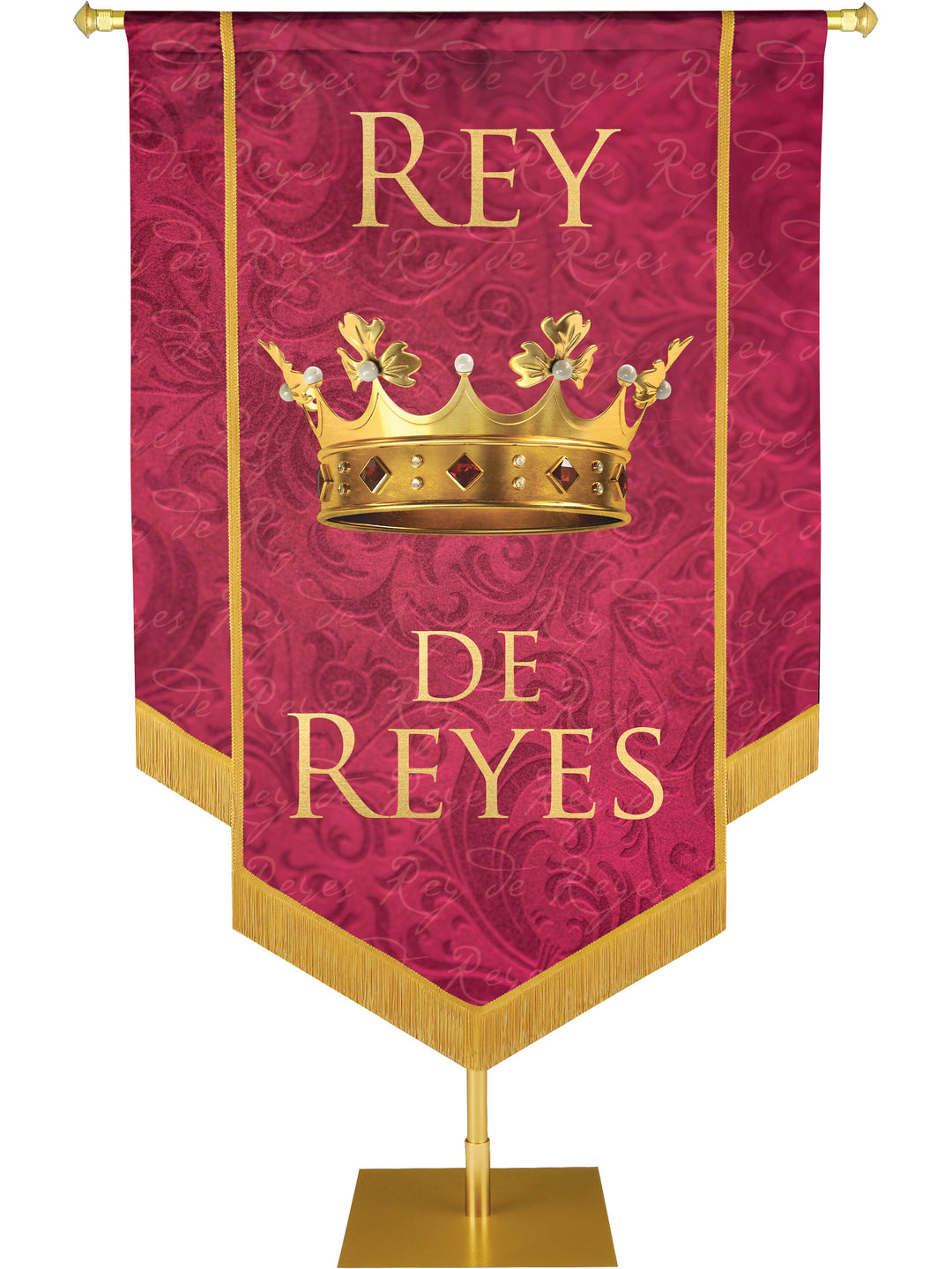 Rey De Reyes Embellished Banner - Handcrafted Banners - PraiseBanners