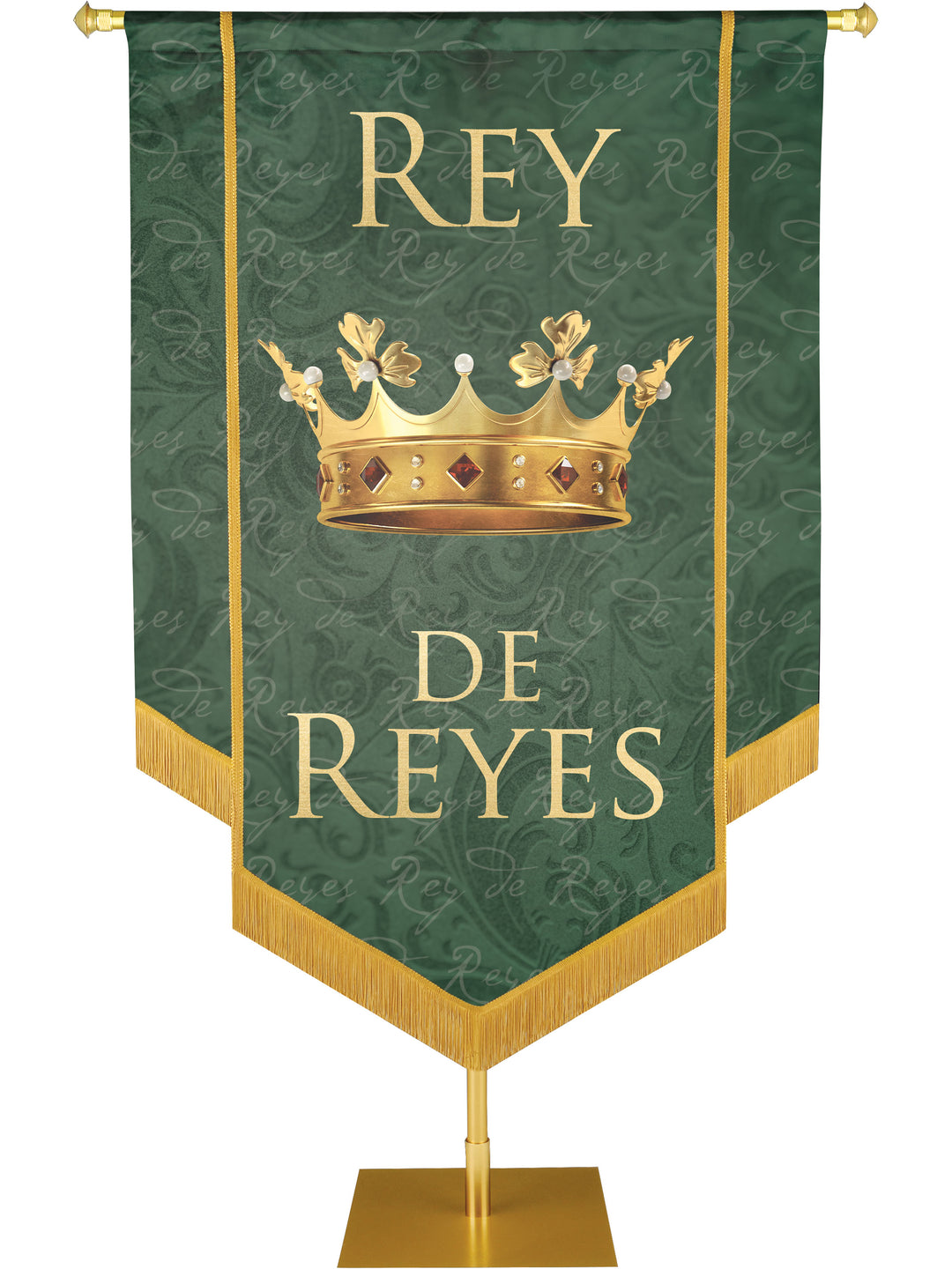 Rey De Reyes Embellished Banner - Handcrafted Banners - PraiseBanners