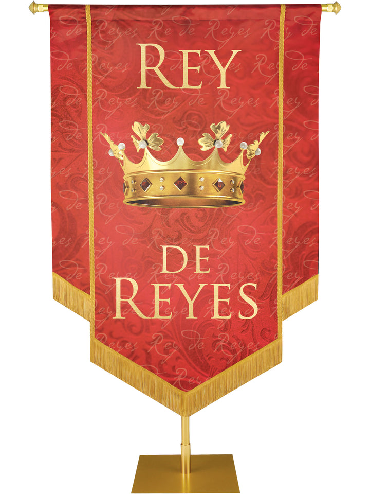 Rey De Reyes Embellished Banner - Handcrafted Banners - PraiseBanners