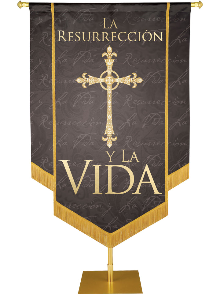 La Resurreccion Embellished Banner - Handcrafted Banners - PraiseBanners