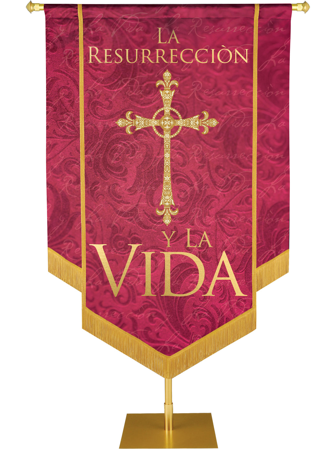 La Resurreccion Embellished Banner - Handcrafted Banners - PraiseBanners