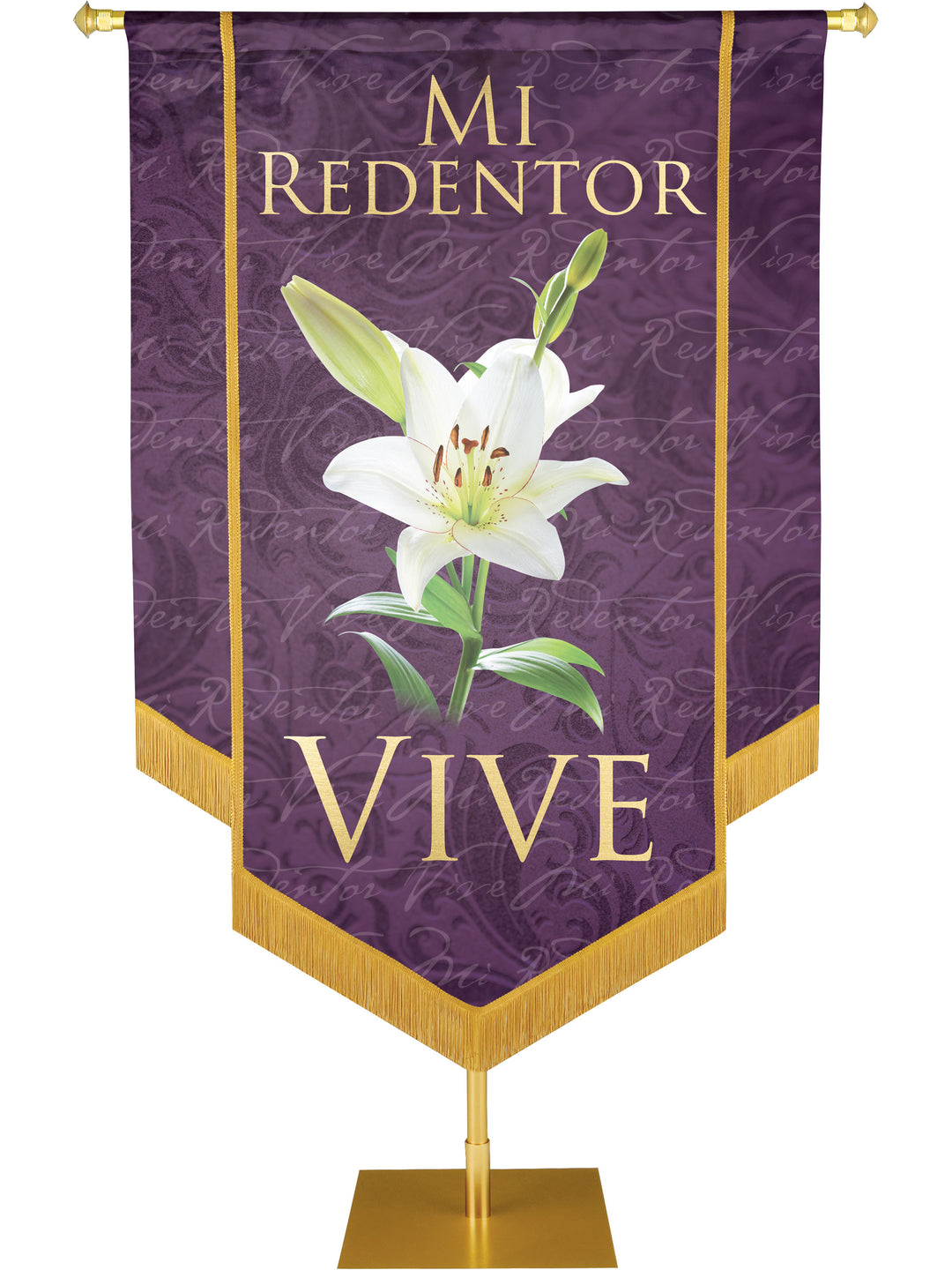 Mi Redentor Vive Embellished Banner - Handcrafted Banners - PraiseBanners