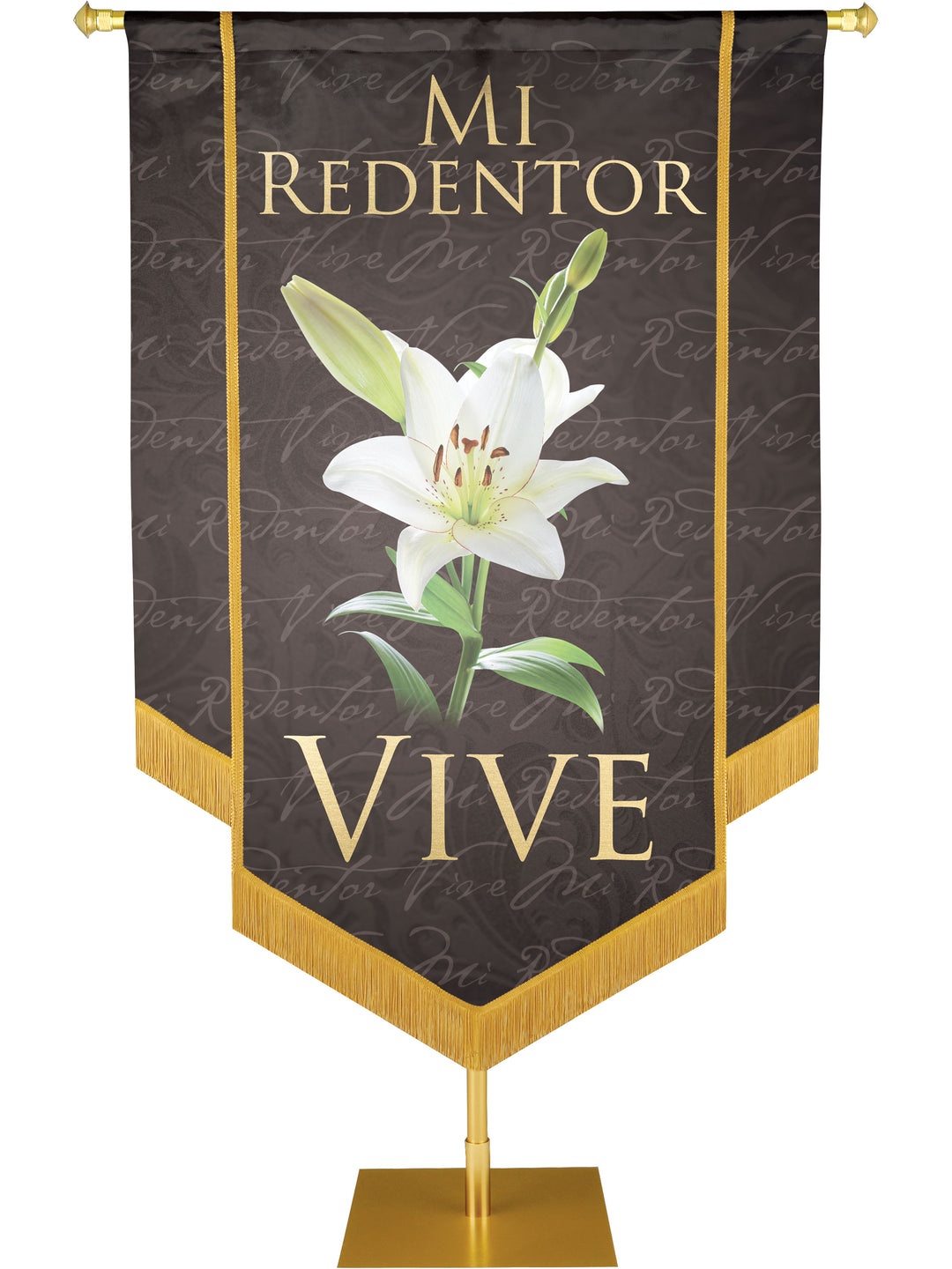 Mi Redentor Vive Embellished Banner - Handcrafted Banners - PraiseBanners