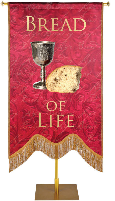 Names of Christ M-Shape Bread of Life Embellished Banner - Handcrafted Banners - PraiseBanners