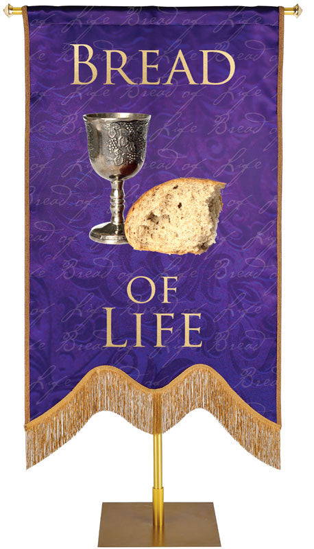 Names of Christ M-Shape Bread of Life Embellished Banner - Handcrafted Banners - PraiseBanners