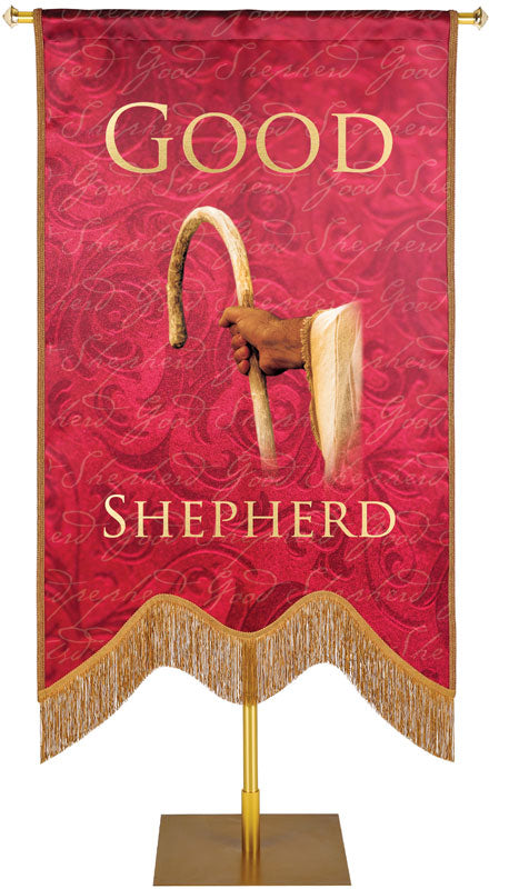 Names of Christ M-Shape Good Shepherd Embellished Banner - Handcrafted Banners - PraiseBanners