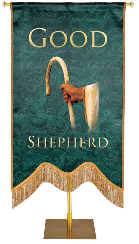 Names of Christ M-Shape Good Shepherd Embellished Banner - Handcrafted Banners - PraiseBanners