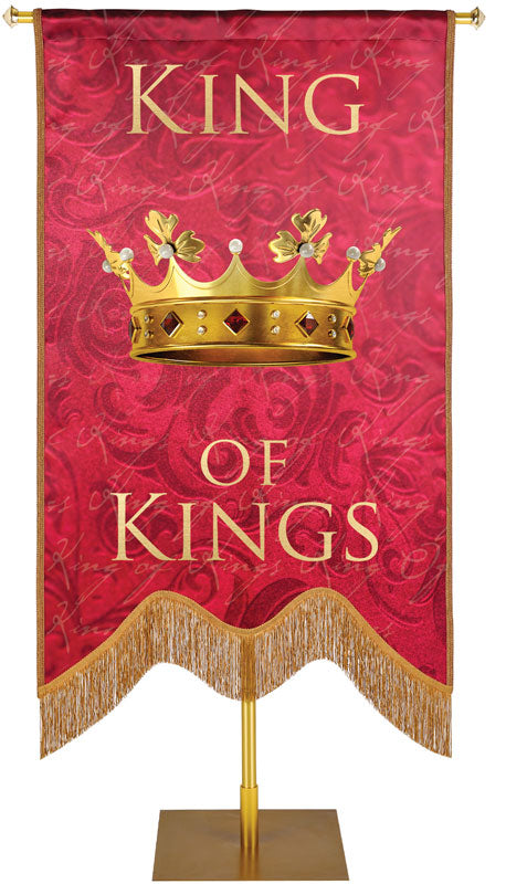 Names of Christ M-Shape King of Kings Embellished Banner - Handcrafted Banners - PraiseBanners