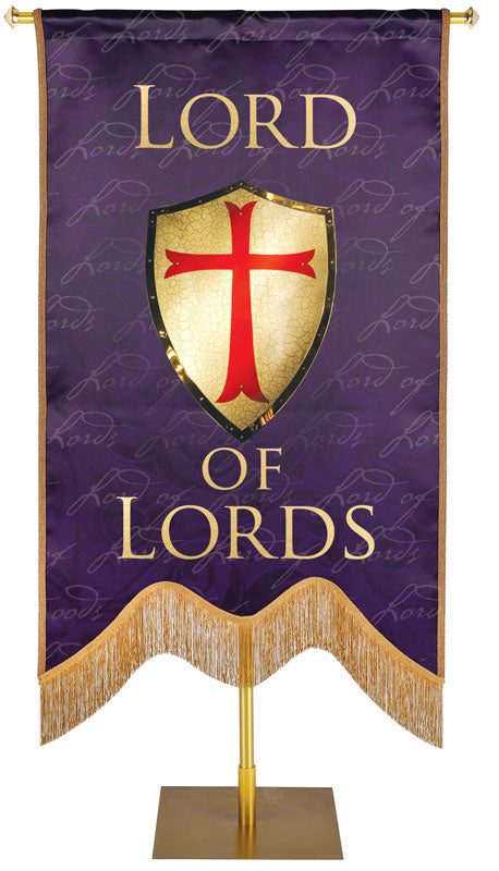 Names of Christ M-Shape Lord of Lords Embellished Banner - Handcrafted Banners - PraiseBanners