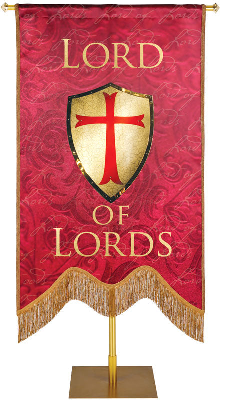 Names of Christ M-Shape Lord of Lords Embellished Banner - Handcrafted Banners - PraiseBanners