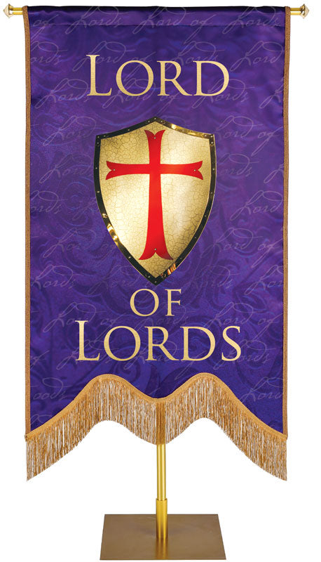 Names of Christ M-Shape Lord of Lords Embellished Banner - Handcrafted Banners - PraiseBanners