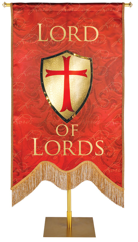 Names of Christ M-Shape Lord of Lords Embellished Banner - Handcrafted Banners - PraiseBanners