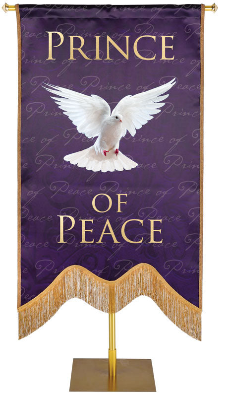 Names of Christ M-Shape Prince of Peace Embellished Banner - Handcrafted Banners - PraiseBanners