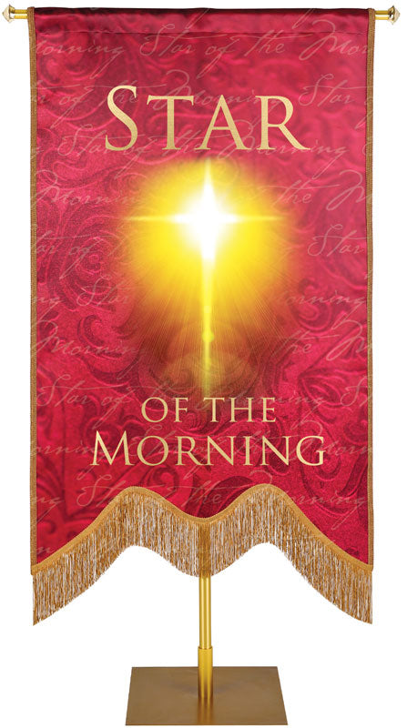 Names of Christ M-Shape Star of the Morning Embellished Banner - Handcrafted Banners - PraiseBanners