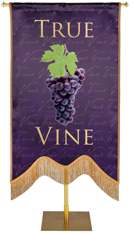 Names of Christ M-Shape True Vine Embellished Banner - Handcrafted Banners - PraiseBanners