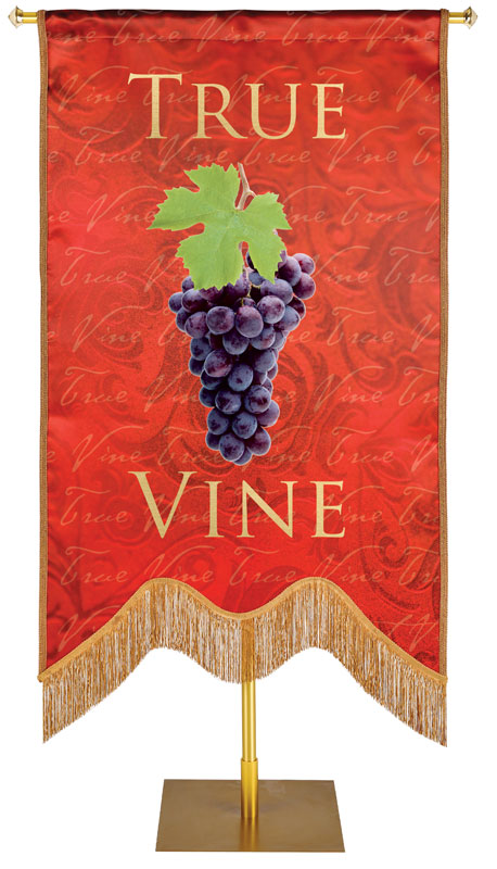 Names of Christ M-Shape True Vine Embellished Banner - Handcrafted Banners - PraiseBanners