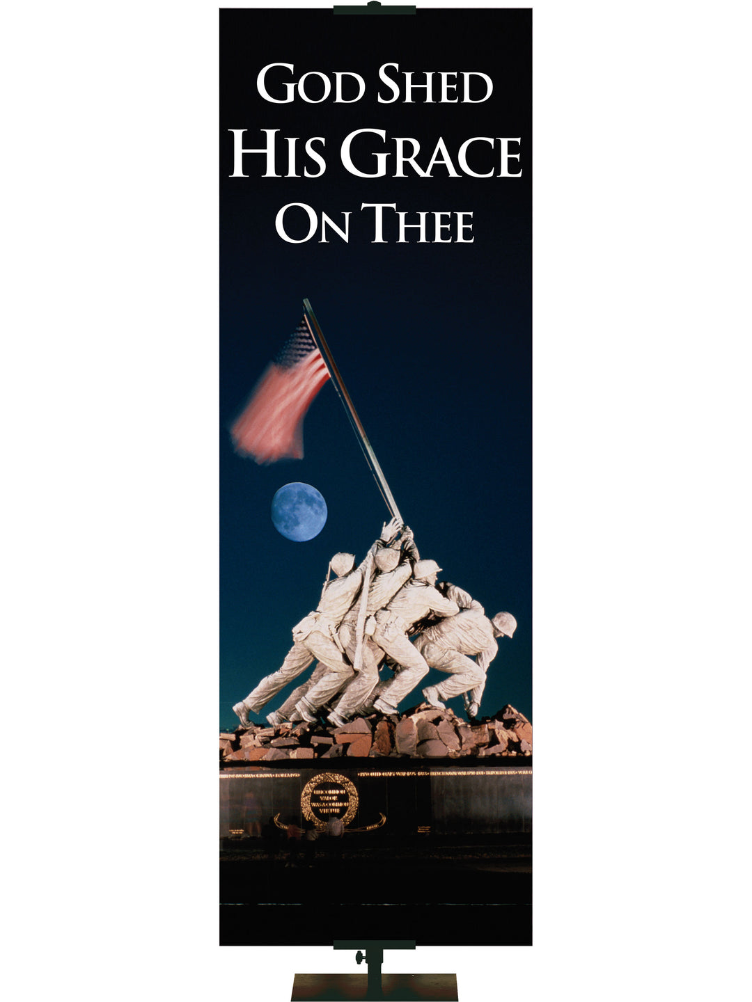 Patriotic God Shed His Grace - Patriotic Banners - PraiseBanners