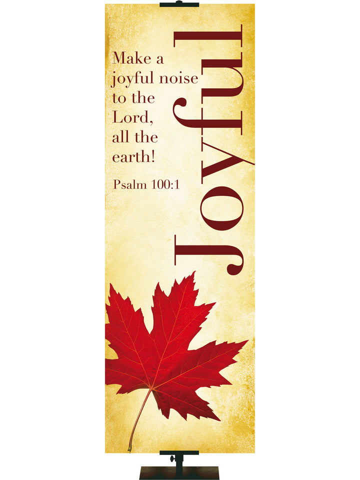 Rustic Autumn- Joyful - Fall Banners - PraiseBanners