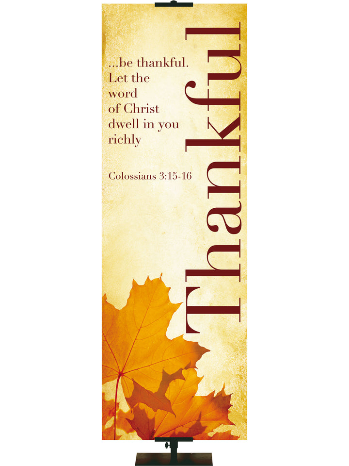 Rustic Autumn - Thankful - Fall Banners - PraiseBanners