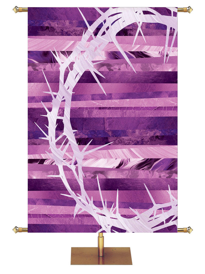 Redeeming Love Crown of Thorns Left - Easter Banners - PraiseBanners