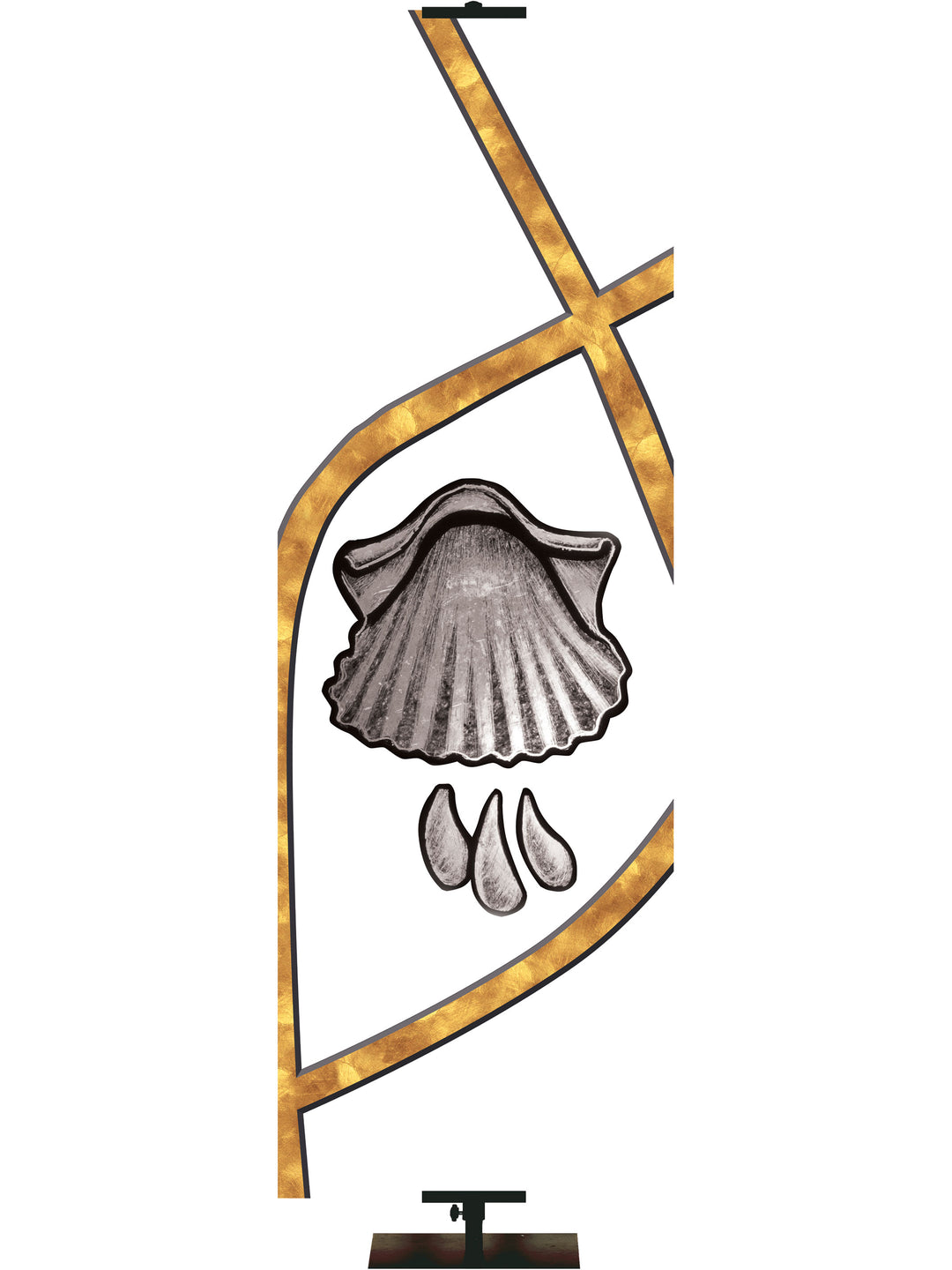 Christian Symbol - Baptismal Shell - Liturgical Banners - PraiseBanners