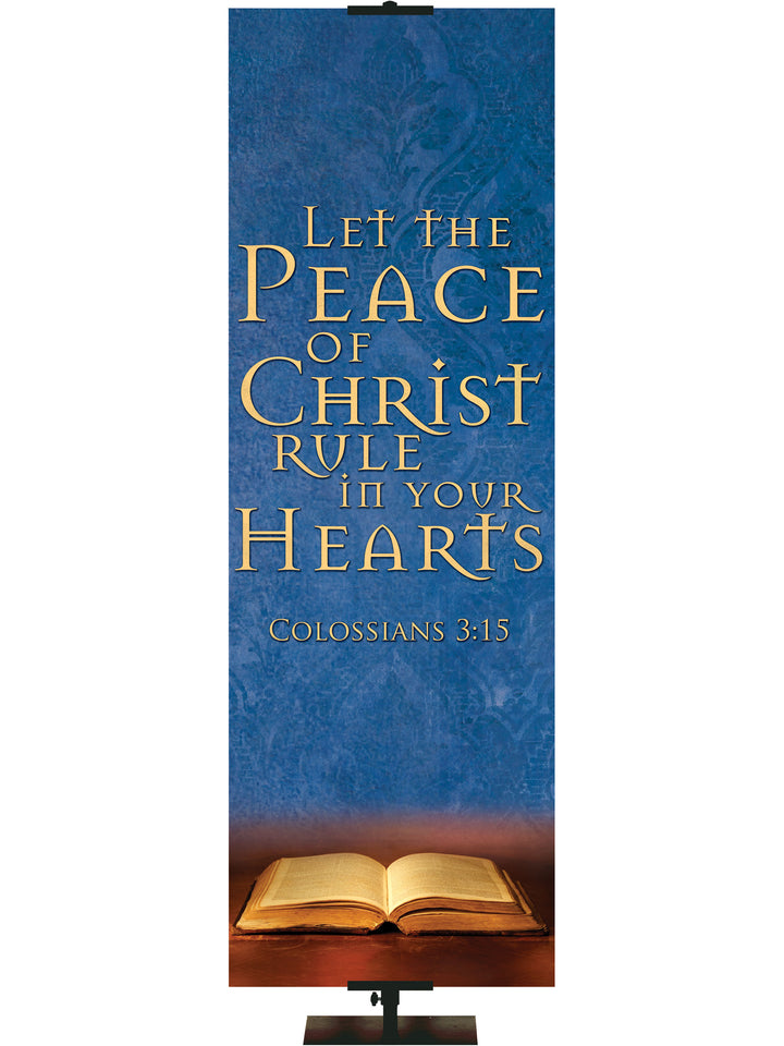 Scriptures For Life Let the Peace of Christ - Year Round Banners - PraiseBanners