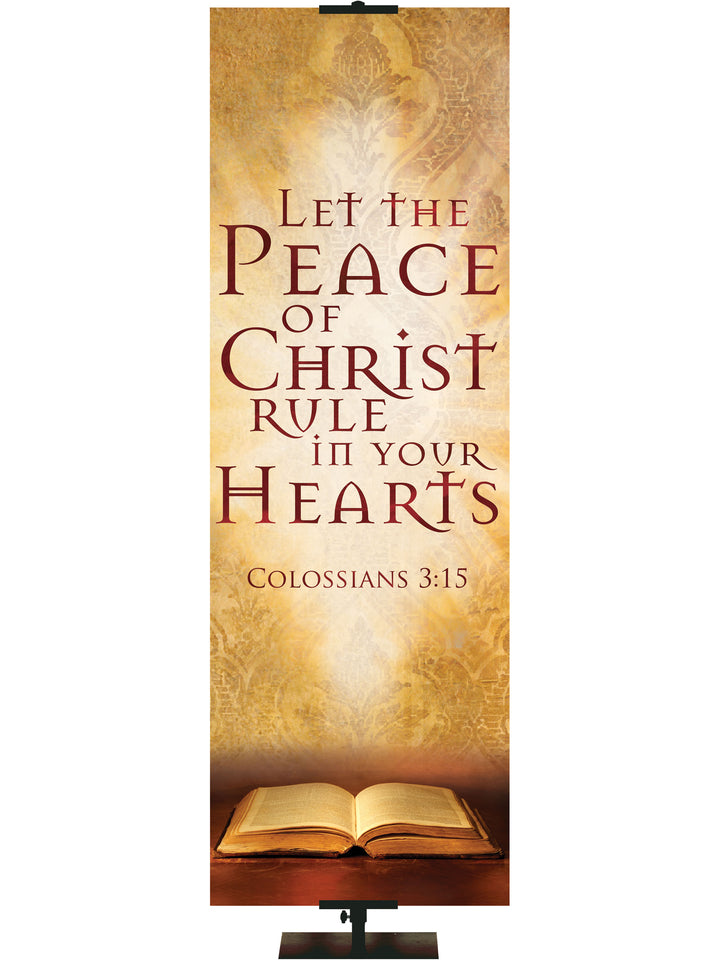 Scriptures For Life Let the Peace of Christ - Year Round Banners - PraiseBanners