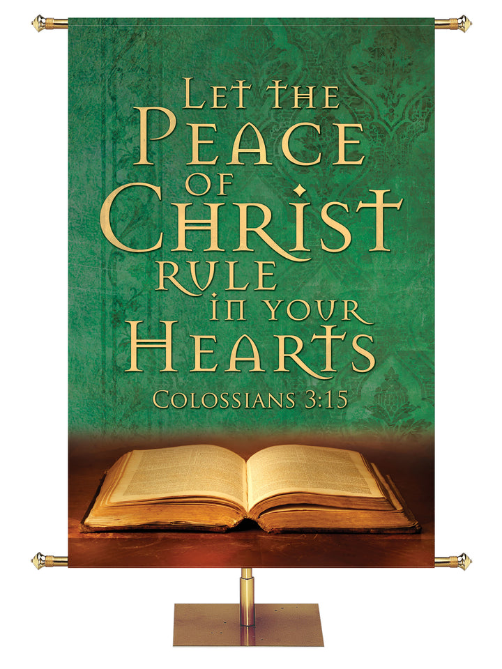 Scriptures For Life Let the Peace of Christ - Year Round Banners - PraiseBanners