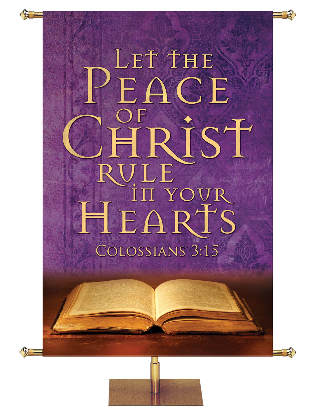 Scriptures For Life Let the Peace of Christ - Year Round Banners - PraiseBanners