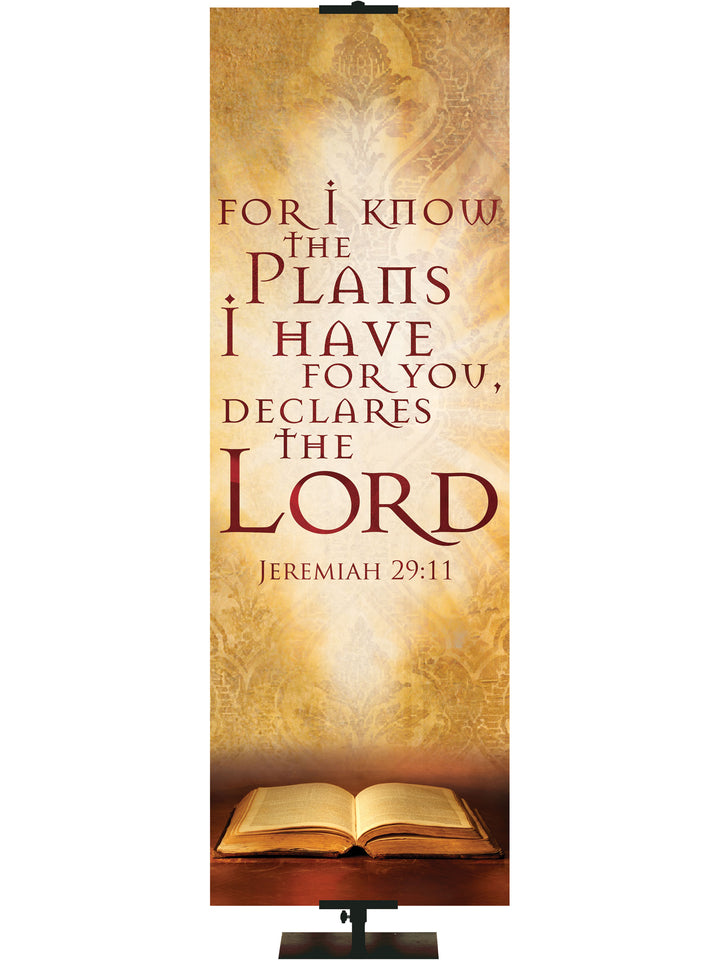 Scriptures For Life For I Know the Plans - Year Round Banners - PraiseBanners