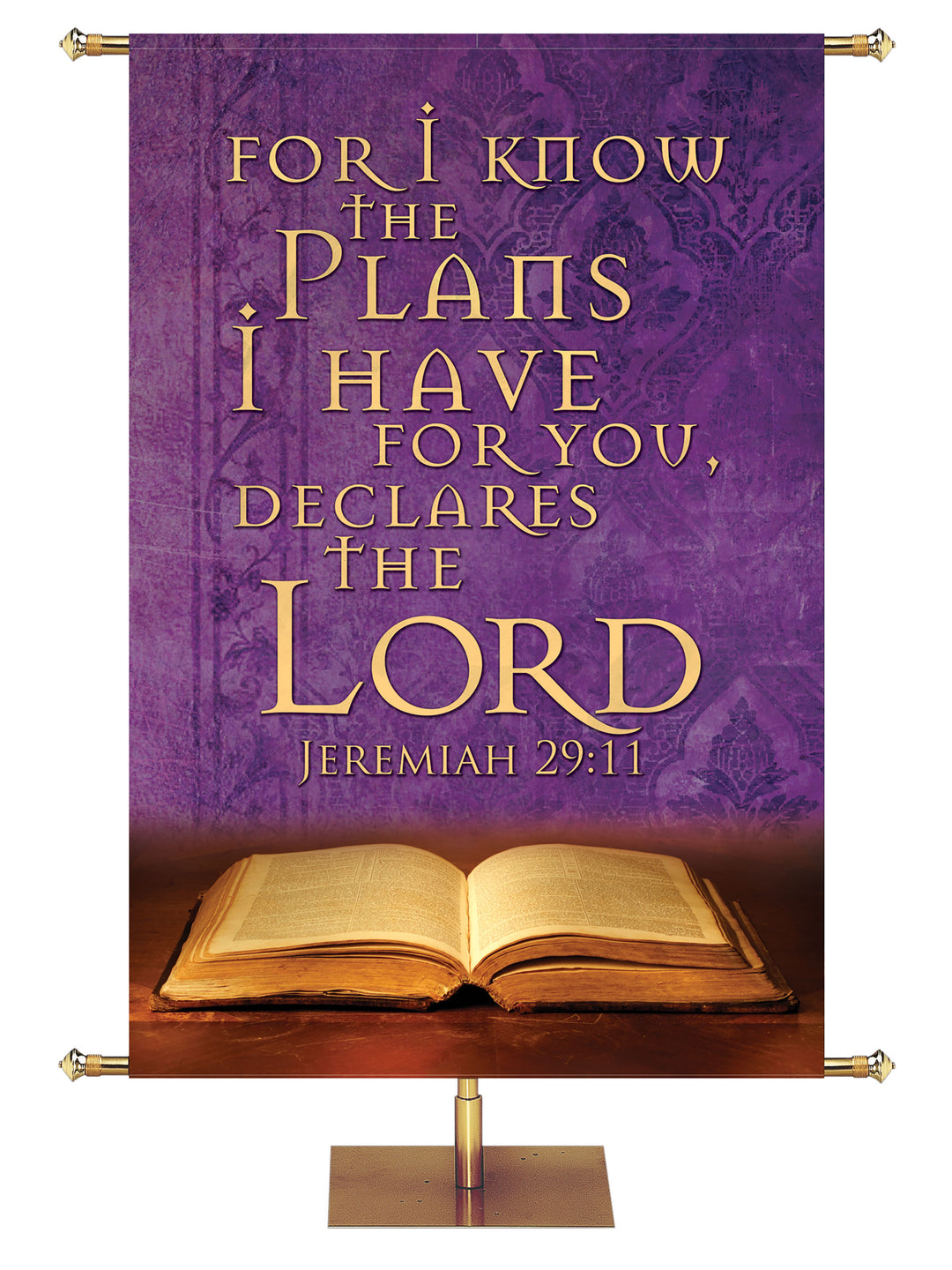 Scriptures For Life For I Know the Plans - Year Round Banners - PraiseBanners