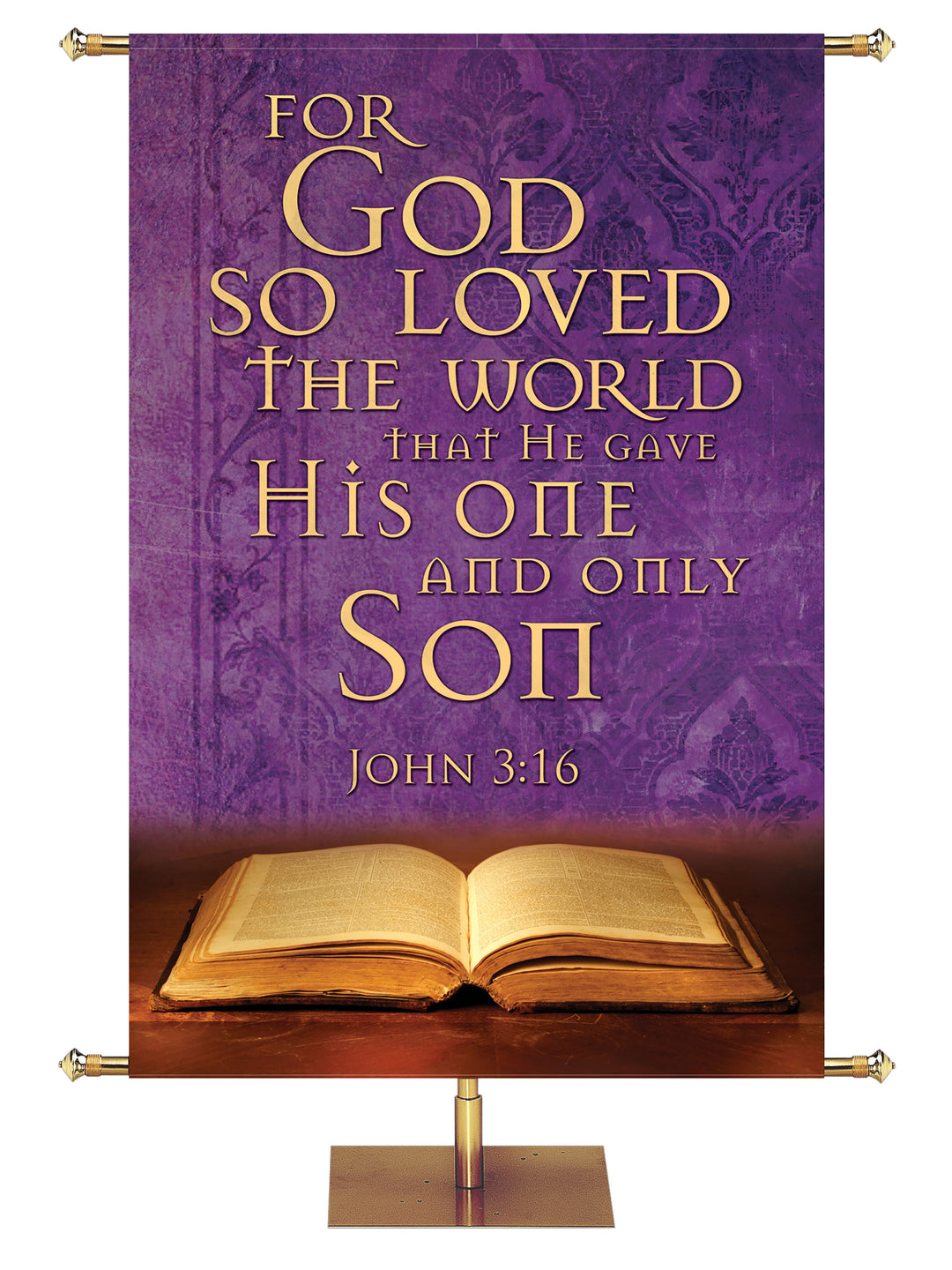 Scriptures For Life For God So Loved - Year Round Banners - PraiseBanners