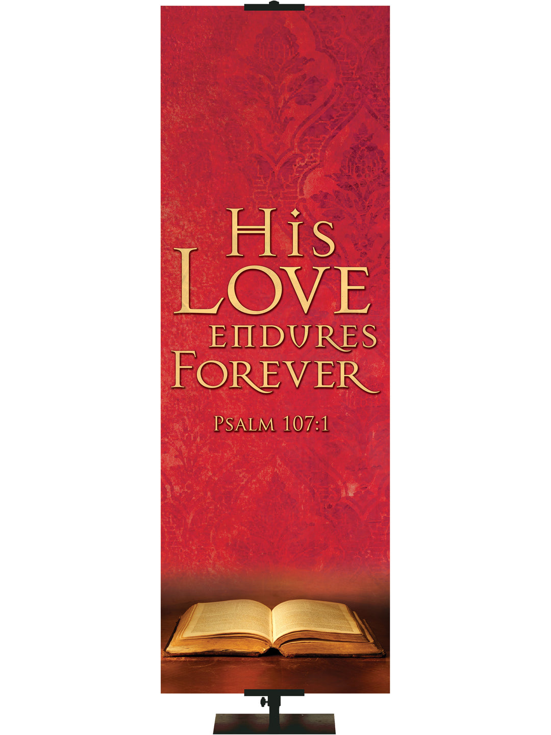 Scriptures For Life His Love Endures Forever - Year Round Banners - PraiseBanners