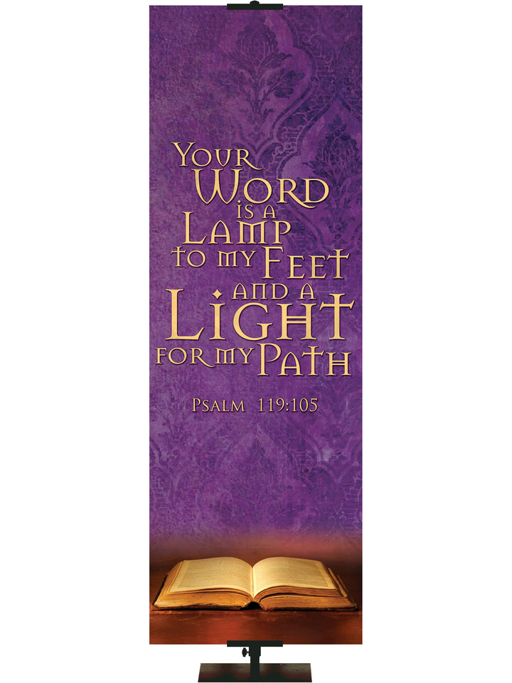 Scriptures For Life Your Word is a Lamp - Year Round Banners - PraiseBanners