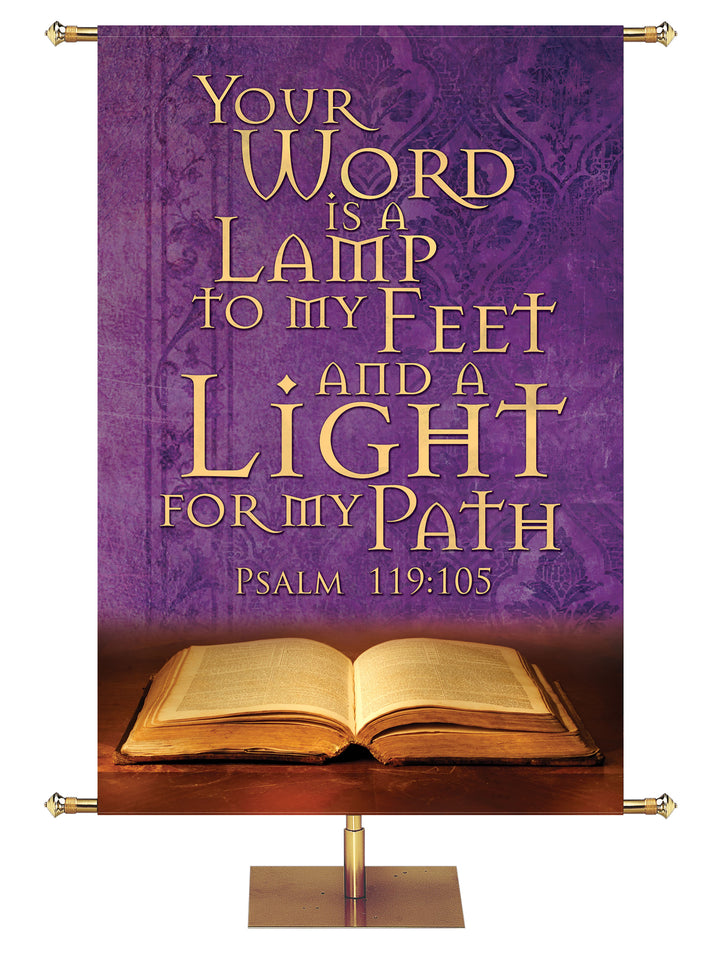 Scriptures For Life Your Word is a Lamp - Year Round Banners - PraiseBanners