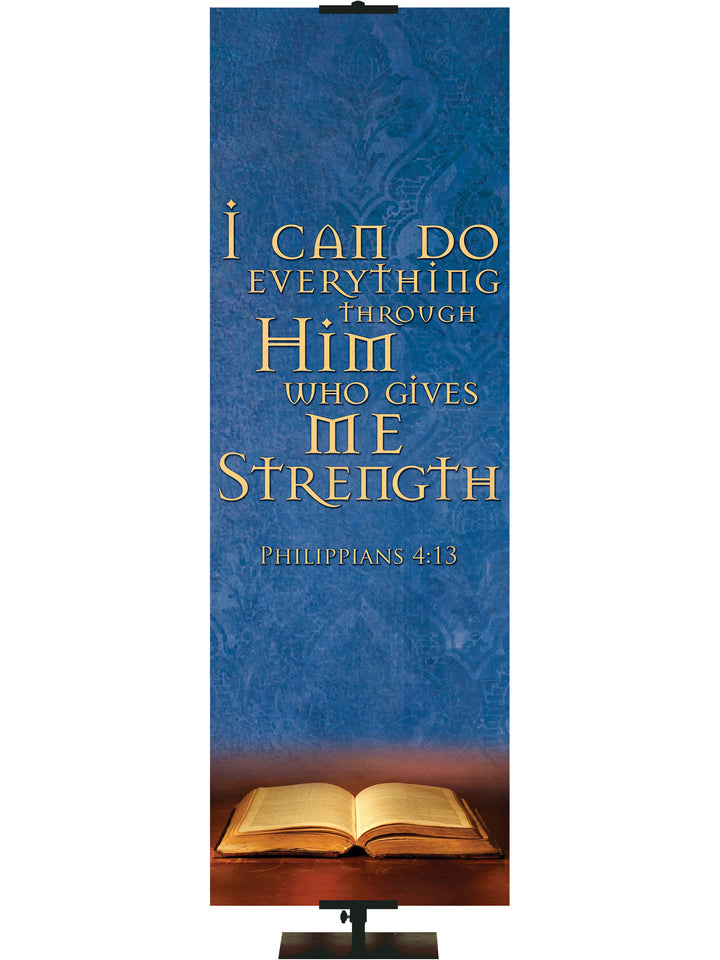 Scriptures For Life I Can Do All Things - Year Round Banners - PraiseBanners