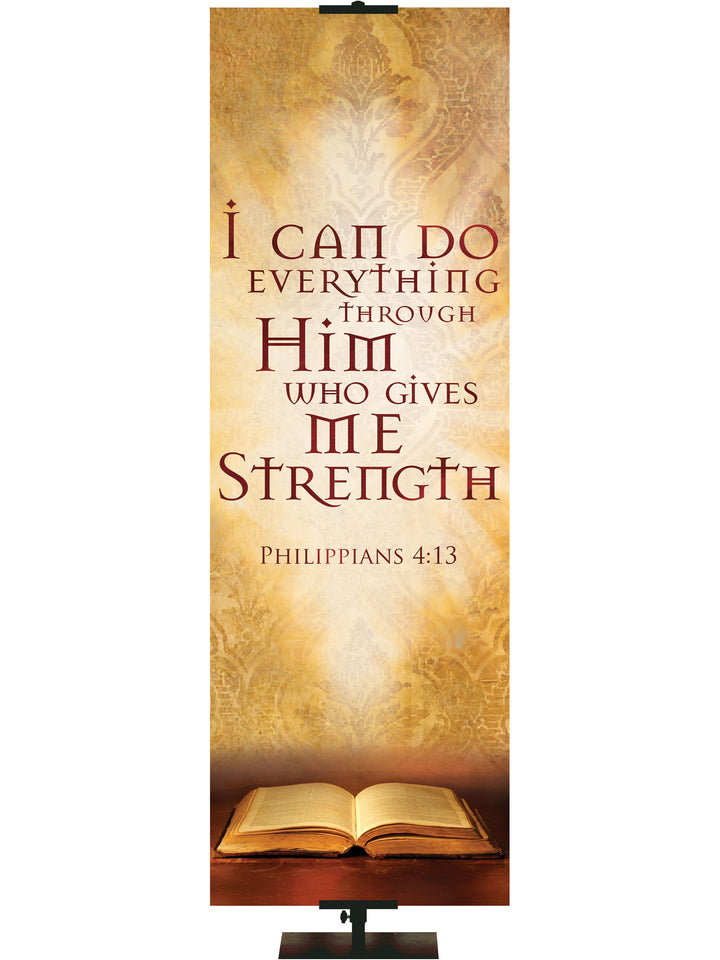 Scriptures For Life I Can Do All Things - Year Round Banners - PraiseBanners