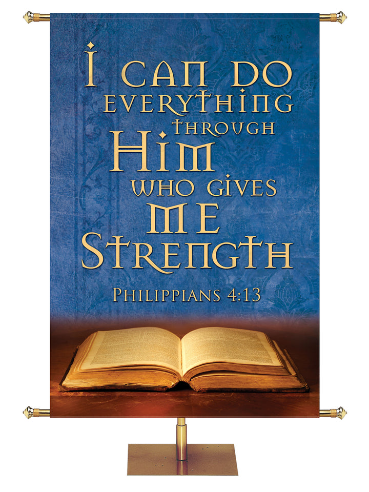 Scriptures For Life I Can Do All Things - Year Round Banners - PraiseBanners