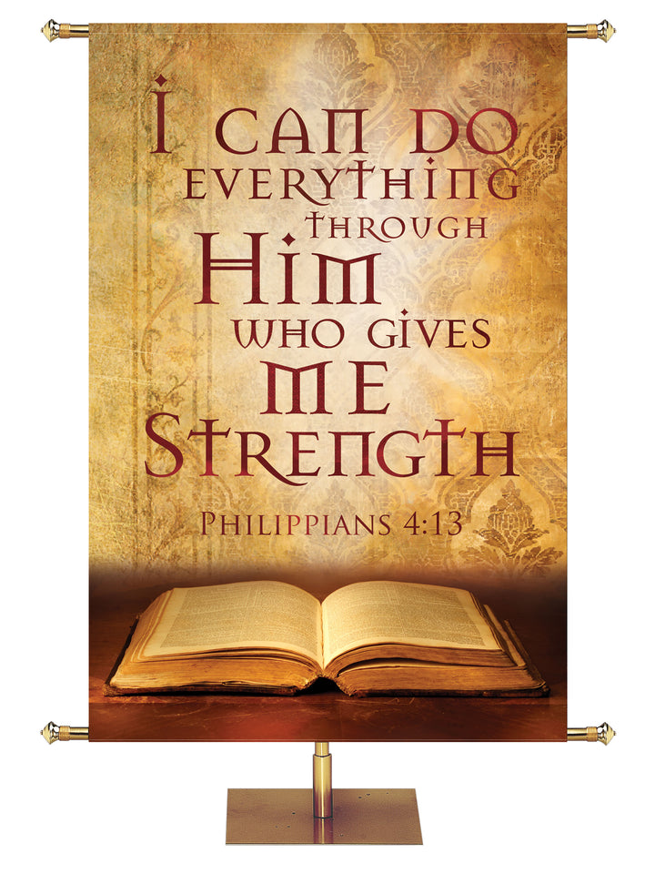 Scriptures For Life I Can Do All Things - Year Round Banners - PraiseBanners