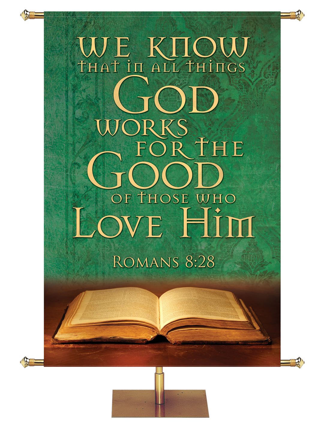 Scriptures For Life God Works for the Good - Year Round Banners - PraiseBanners