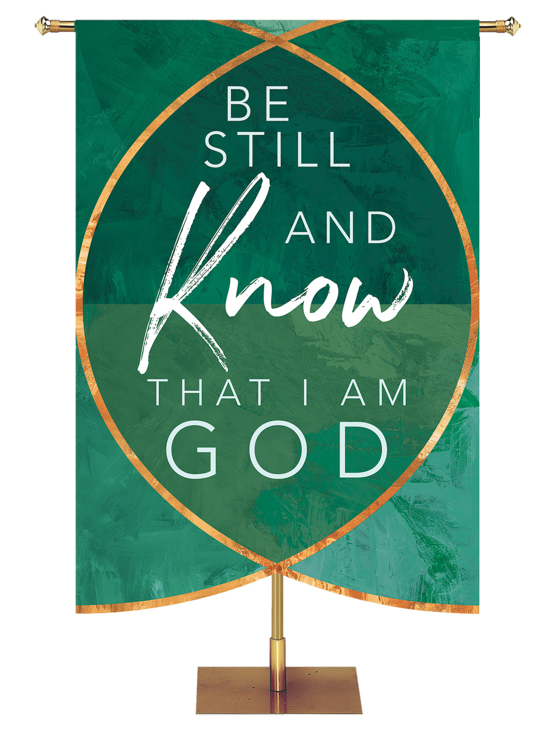 Scripture Silhouettes Be Still and Know that I Am God - Year Round Banners - PraiseBanners